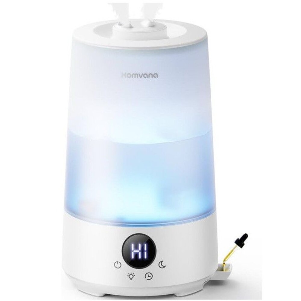 Homvana Humidifiers for Bedroom Home, 3.6 L Cool Mist Top-Fill 34H Super Grey